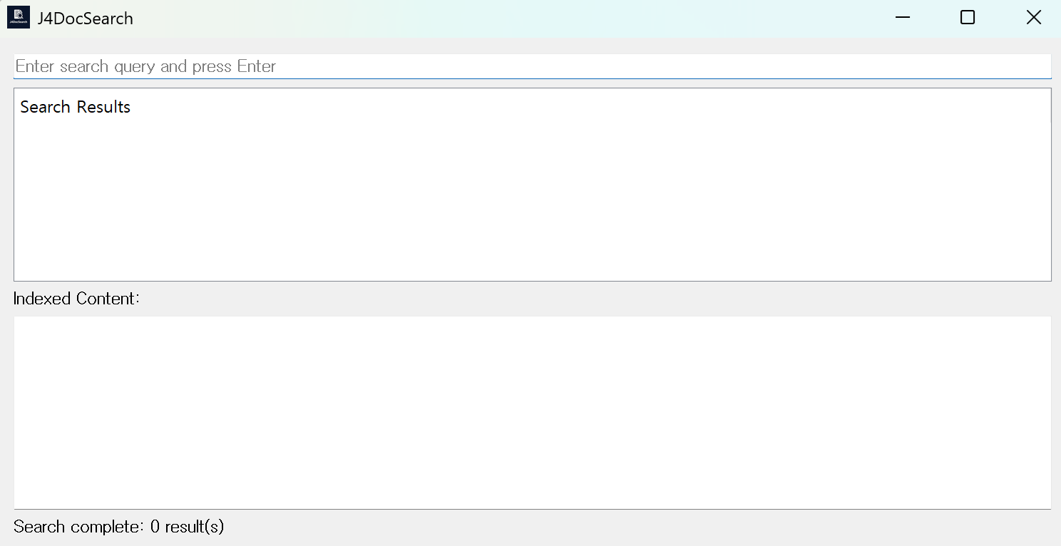 J4DocSearch Screenshot